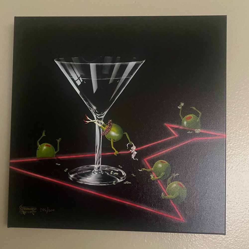 Michael Godard “Dirty Martini 3” Going to School Dancing. Rare. # 245 of 600